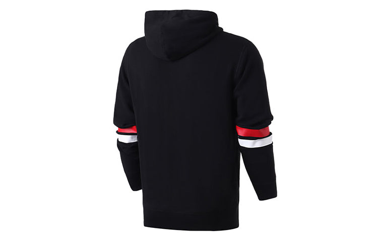 Converse Collegiate Text Pullover Hoodie Asia Sizing 'Black' 10017352-A01