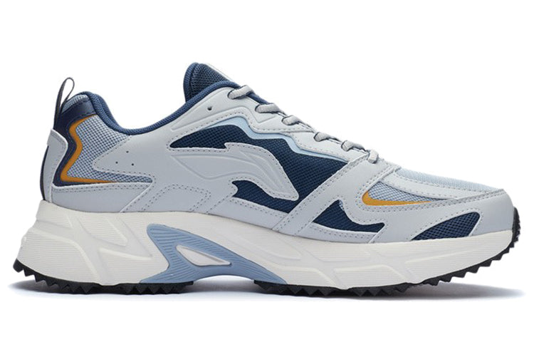 Li-Ning Retro Running Shoes 'Grey Blue' ARLQ001-8