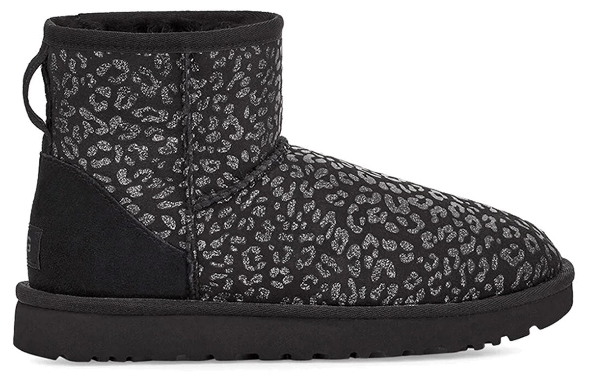 (WMNS) UGG Classic Mini Snow Leopard Black 1113494-BLK