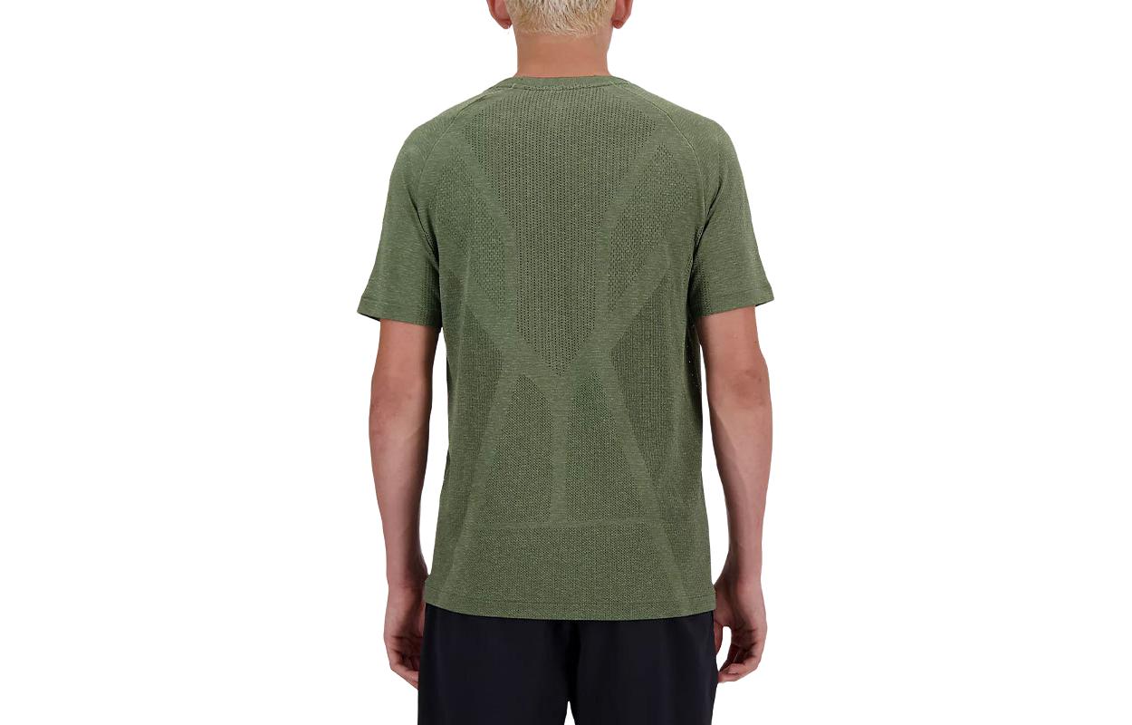 New Balance Athletics Seamless T-Shirt Asia Sizing 'Dark Olivine' MT41080-DEK