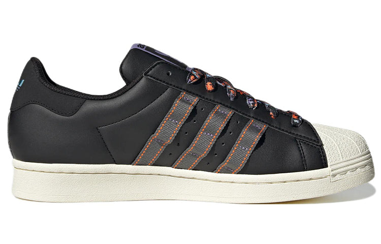 adidas Originals Superstar Shoes 'Core Black Ash Unity Orange' HQ6451