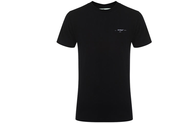 Off-White MENS Street Style Cotton Short Sleeves Black OMAA027R191850751001
