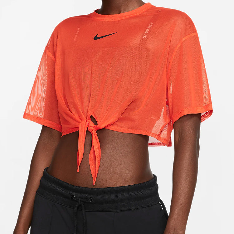(WMNS) Nike Sportswear Sports Round Neck Short Sleeve Orange CJ2702-891