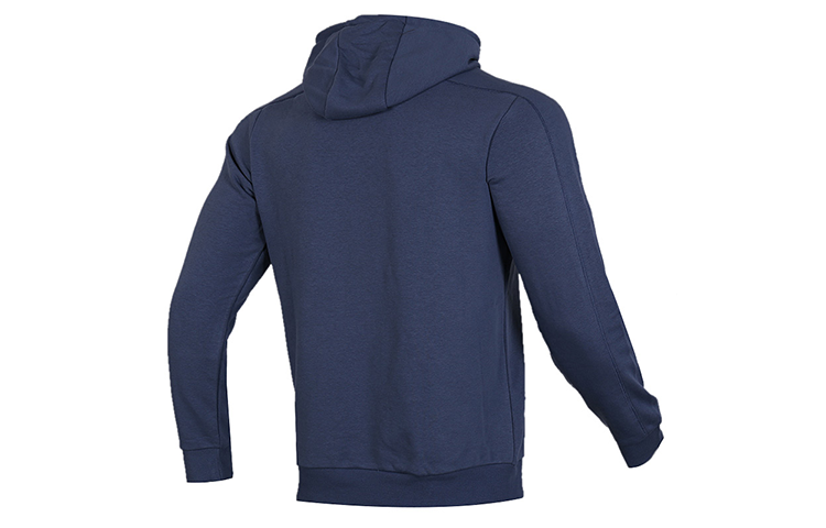 adidas Alphabet Logo Printing hooded Drawstring Blue EI4635