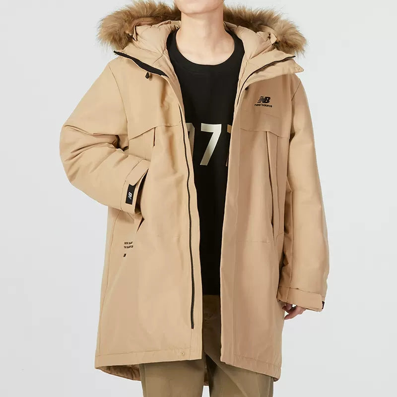 New Balance Long Puff Down Jacket Asia Sizing 'Tan' 5PC44303-BEI