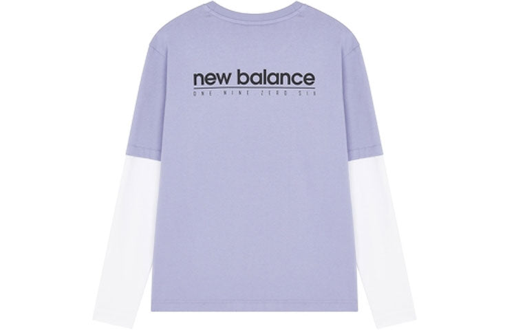 New Balance Classic Long Sleeve Tee Asia Sizing 'Purple White' 5DC16063-DV