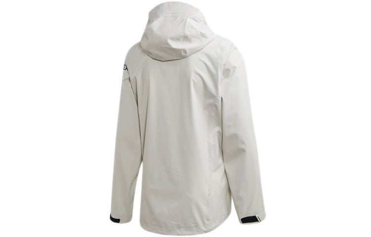 adidas Terrex Dsv Parley Sports waterproof Windproof Hooded Jacket White FL2008