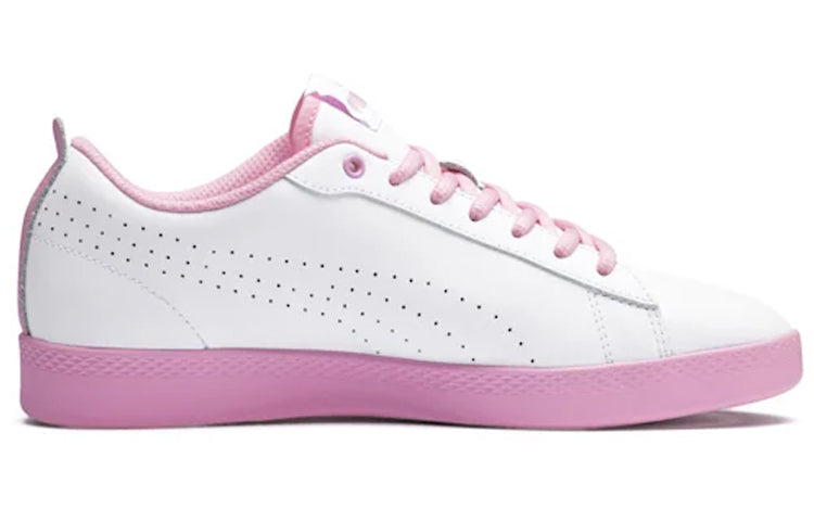 (WMNS) PUMA Smash V2 Perf White/Pink 365216-07