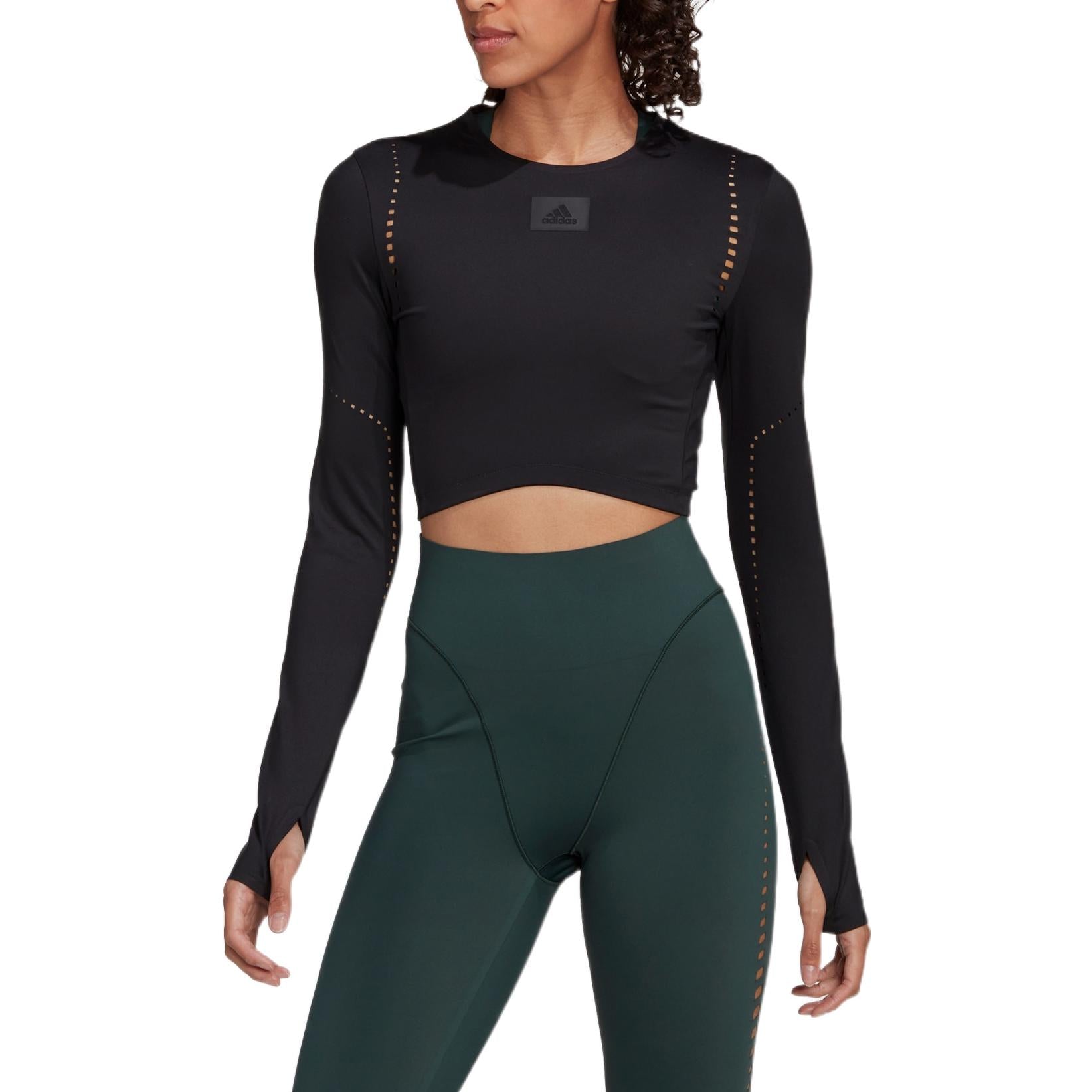 (WMNS) adidas Best of adidas Long Sleeve Top Asia Sizing 'Black' HD8947