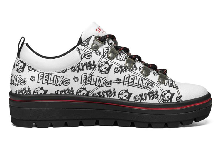 (WMNS) Skechers Street Cleats 2 Sneakers Black/White 155053-WBK