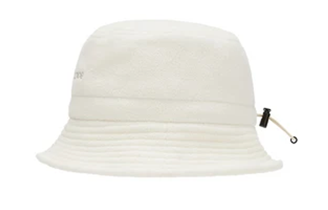 New Balance Wordmark Logo Fleece Bucket Hat 'White' LAH14002-CRM