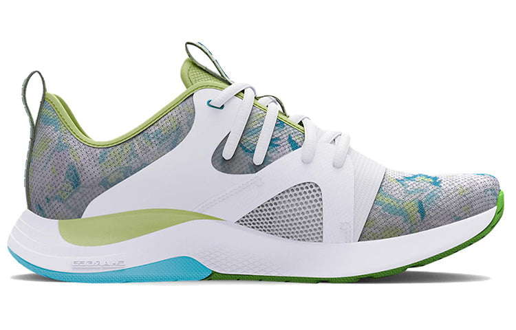 (WMNS) Under Armour Charged Breathe Lace TR 'White Pale Olive' 3025059-100