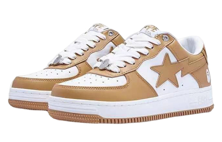 A BATHING APE STA Leather 'Beige' 1I70-191-007-BEIGE