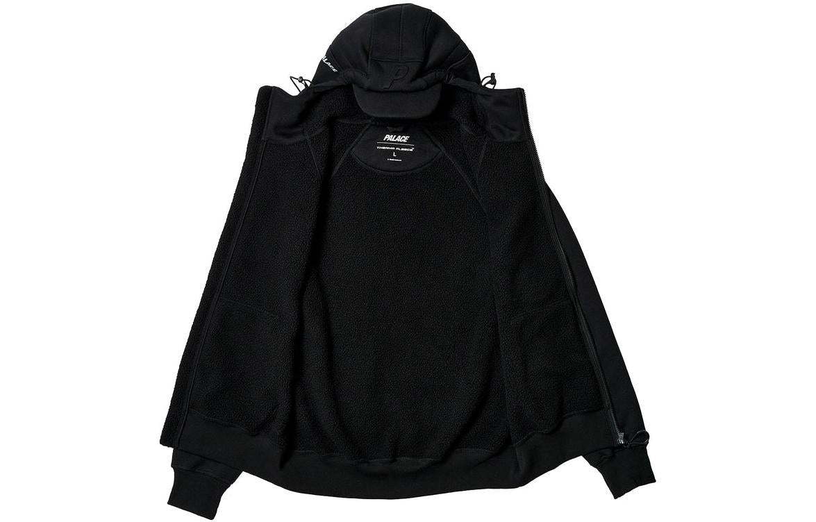 Palace FW23 Thermal Bonded Hoodie 'Black' P25CS105