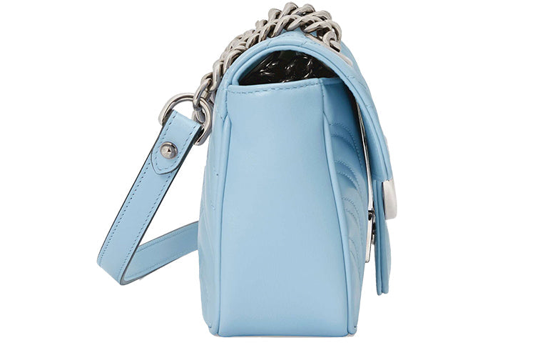 (WMNS) Gucci GG Marmont Mini Bag 'Pastel Blue' 446744-DTDIP-4928