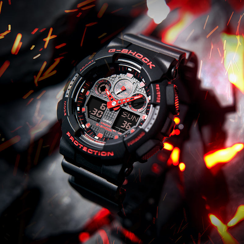 CASIO G-Shock Analog-Digital 'Black' GA-100BNR-1APR