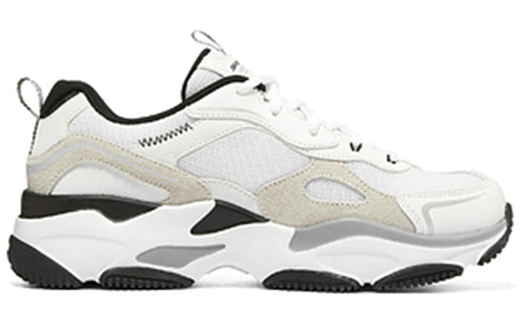 (WMNS) Skechers D'Lites 'Black White' 149895-WBK