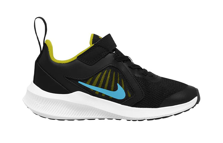 (PS) Nike Downshifter 10 'Black Blue Yellow' CJ2067-009