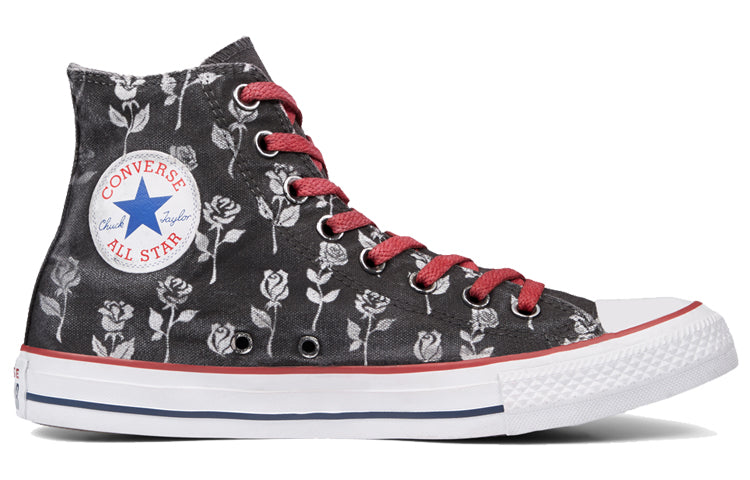 Converse Chuck Taylor All Star Black Flowers High Top 'Black White' 165778C
