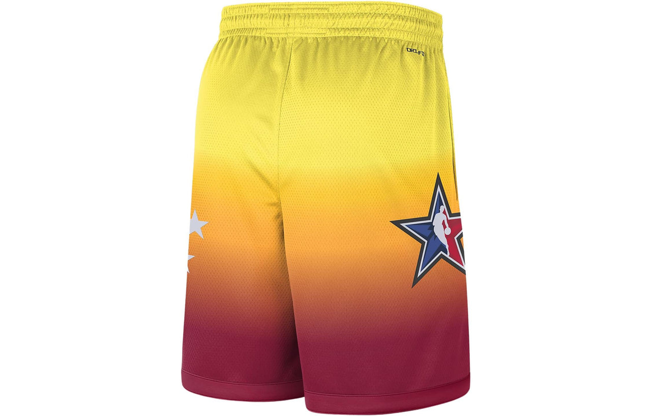 Air Jordan x NBA Dri-FIT 2023 All-Star Edition Shorts 'Yellow Orange Red' DX6335-600