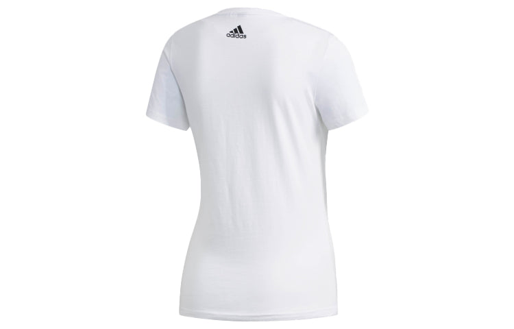 (WMNS) adidas Foil t-shirt Sports Stylish Round Neck Short Sleeve White DW5721
