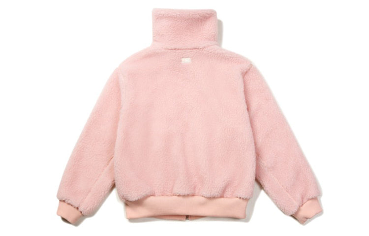 MLB Boston Red Sox lamb's wool lapel Jacket Unisex Pink 31JPF4061-43P