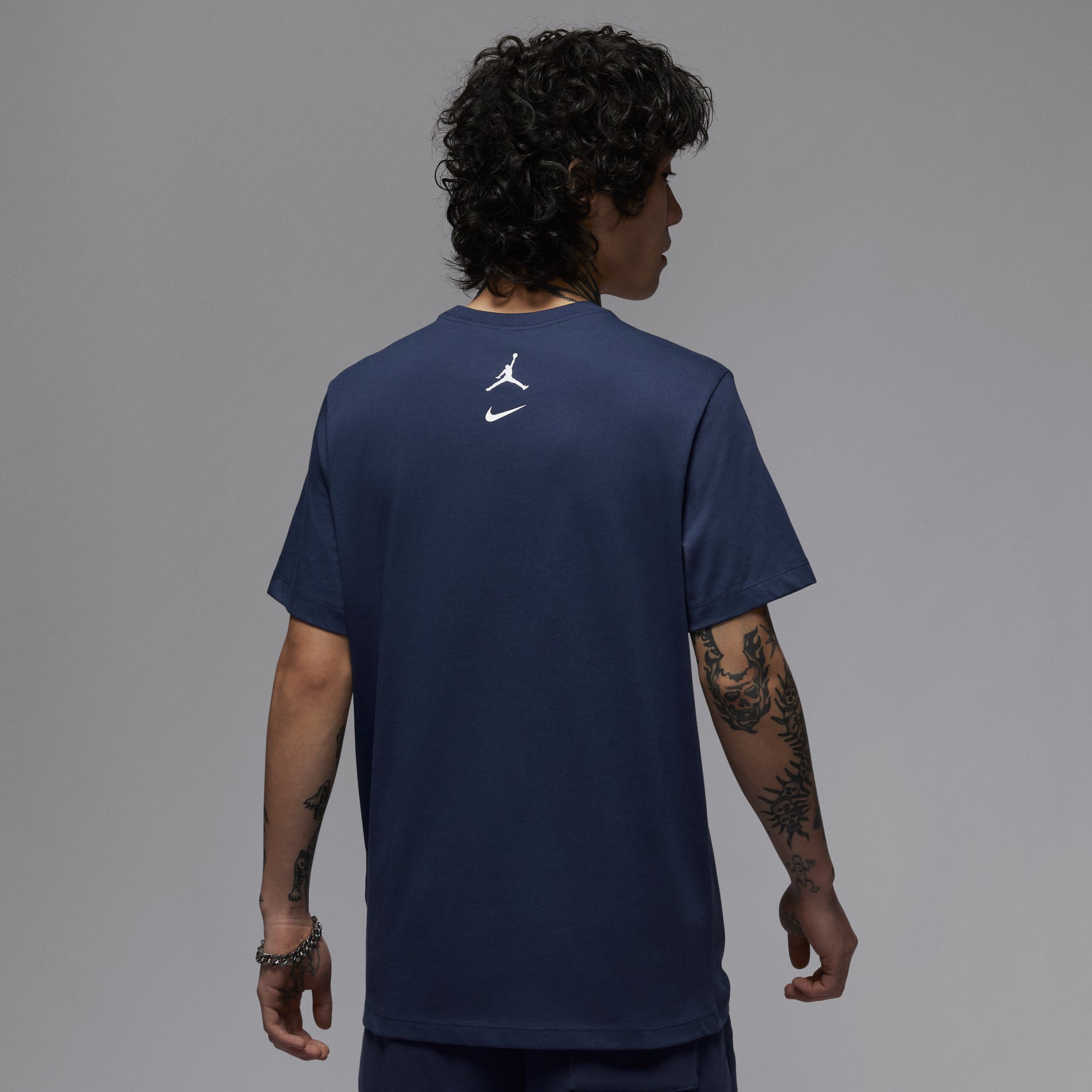 Air Jordan MVP T-Shirt Asia Sizing 'Navy White' IB7525-410