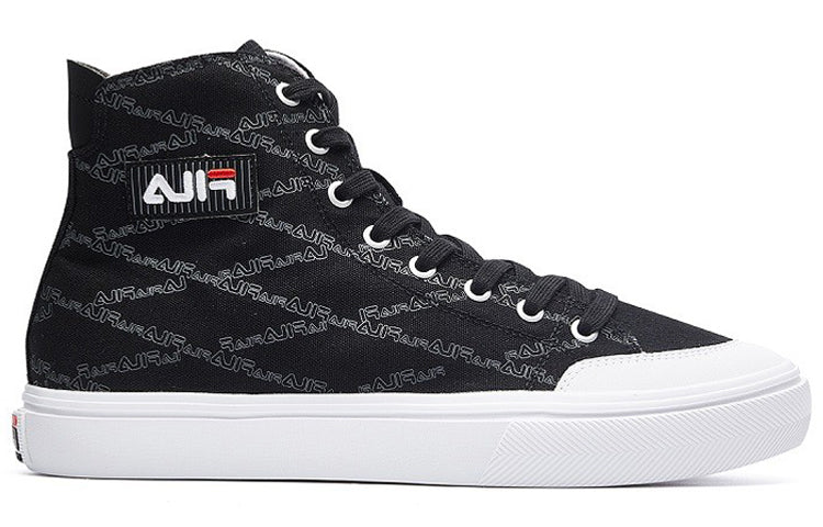(WMNS) FILA Strada High-Top Canvas Sneakers Black F12W034412FBK
