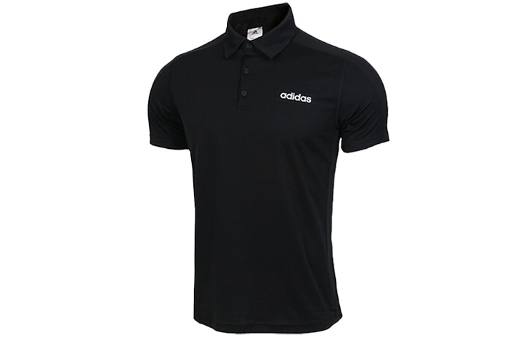 adidas Training Sports Short Sleeve Polo Shirt Black DU1251
