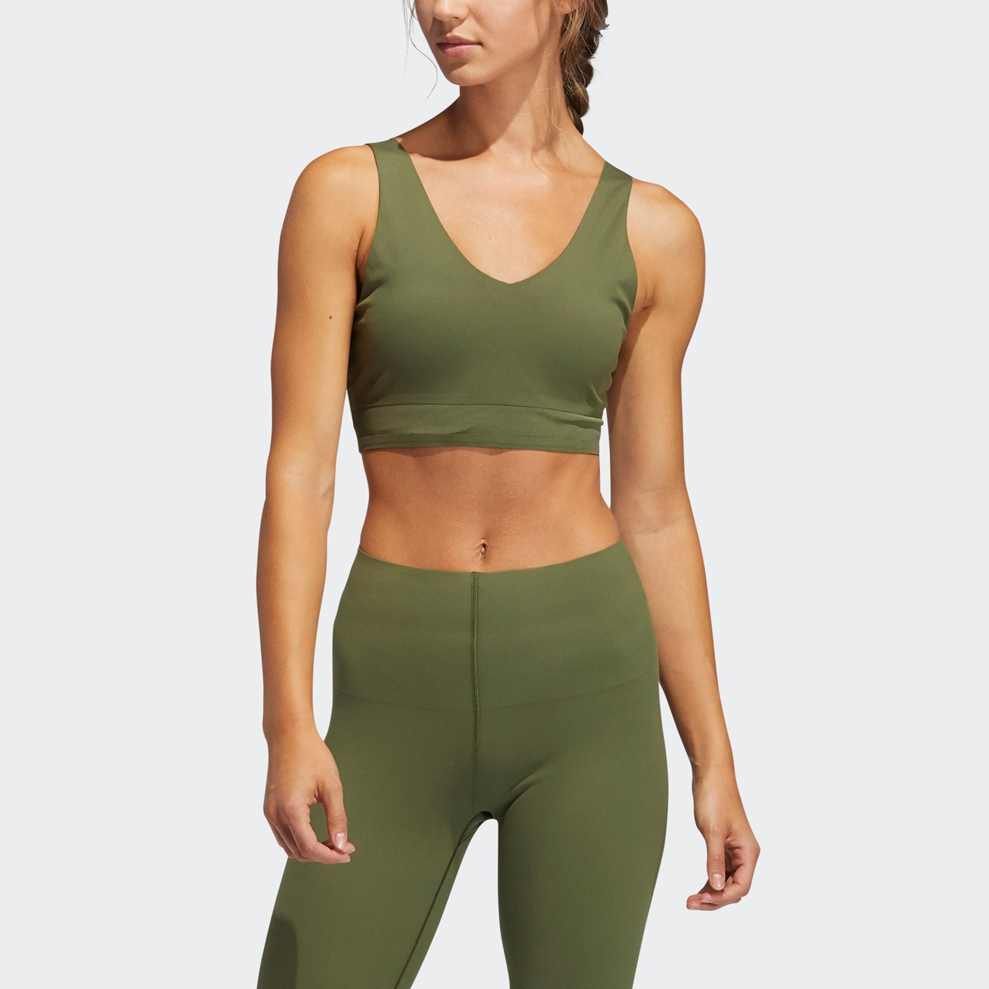 (WMNS) adidas Cozy Yoga Bra Asia Sizing 'Green' GM2751