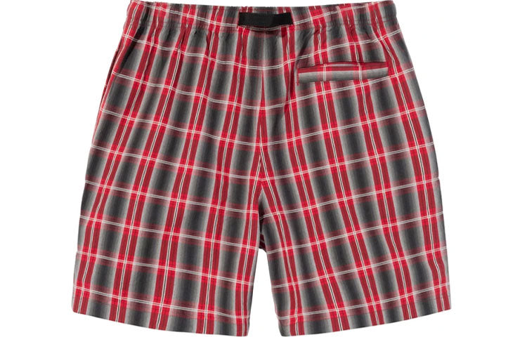 Stussy Nepal Plaid Mountain Short 'Red' 112270