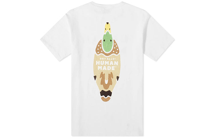 HUMAN MADE Dry Alls Back Printing Short Sleeve White HM19TE001-WHT