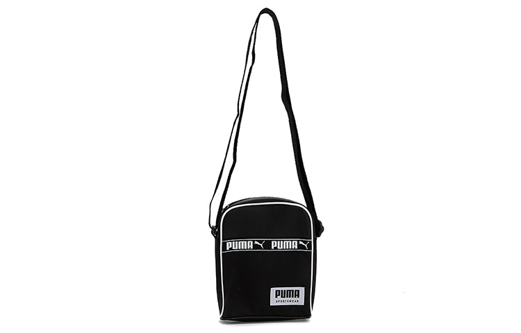 PUMA Campus Portable Shoulder Bag 'Black White' 077432-01