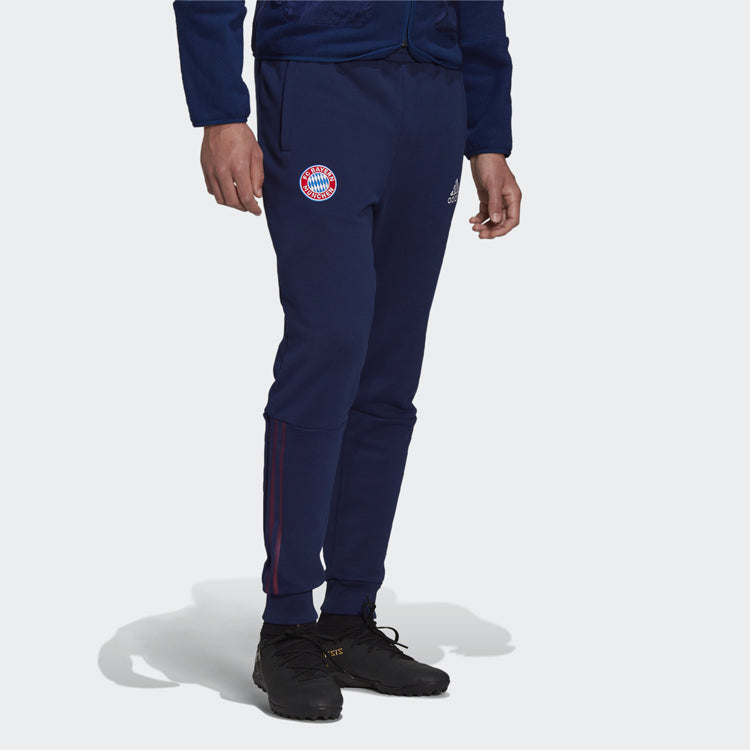 Men's adidas Logo Pattern Loose Sports Pants/Trousers/Joggers Navy Blue GR0701