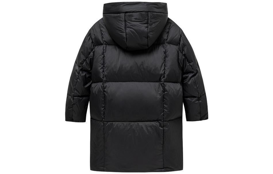 (PS) Converse Logo Long Down Jacket Asia Sizing 'Black White' CV2142013GS-003