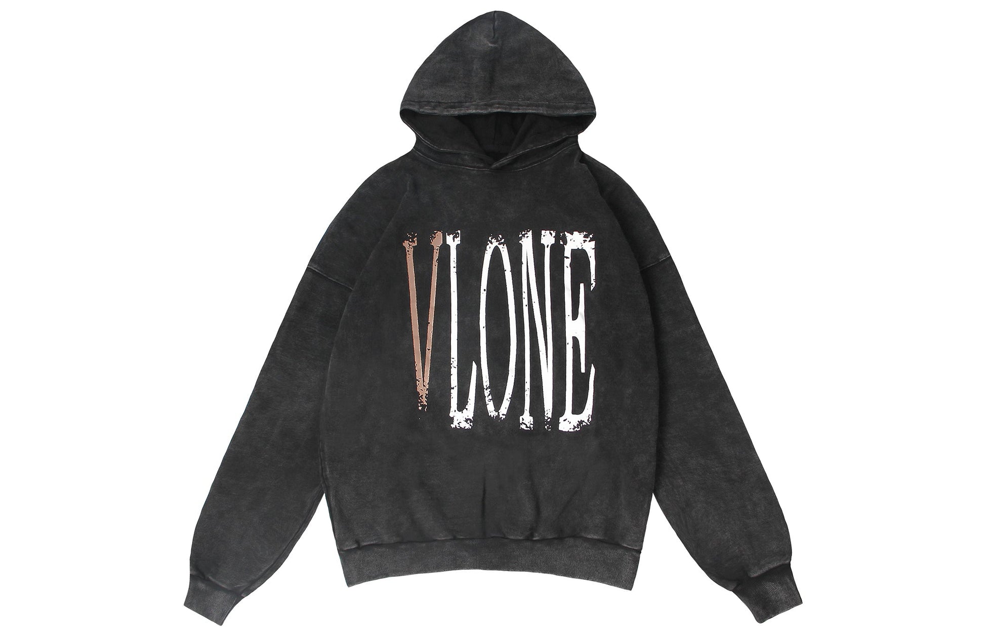 VLONE Live Alone Die Alone Hoodie 'Black Brown' VLHD24003-BK