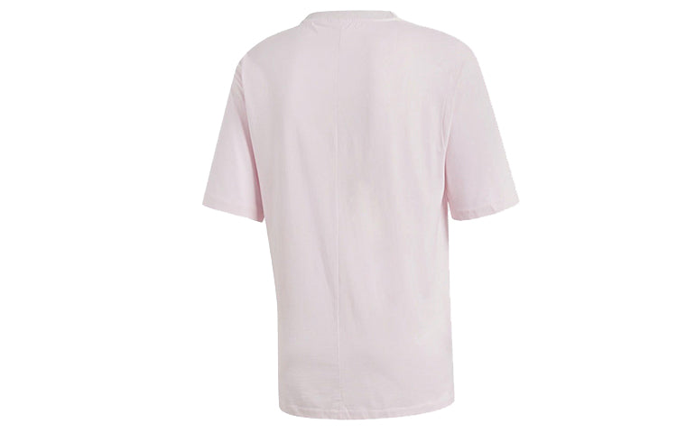 adidas originals Colorblock Athleisure Casual Sports Round Neck Short Sleeve Pink CV5812
