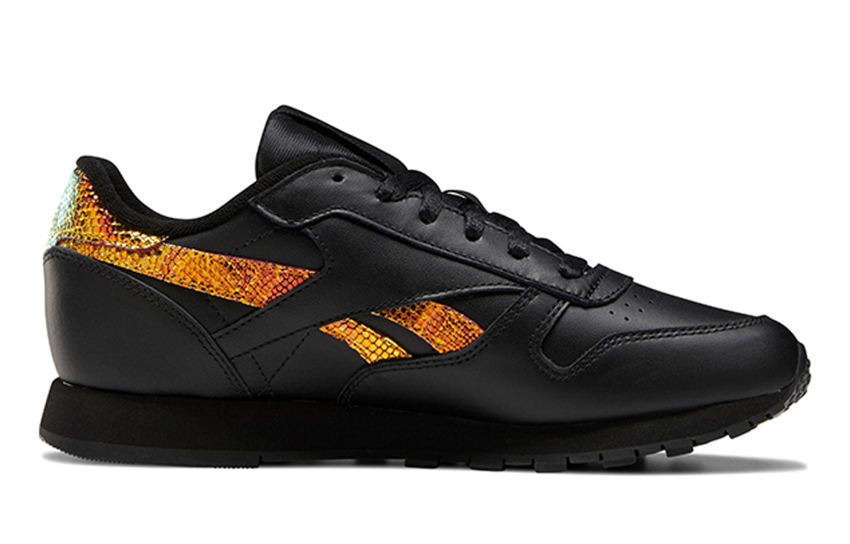 (WMNS) Reebok Classic Leather 'Black Yellow' FW6164