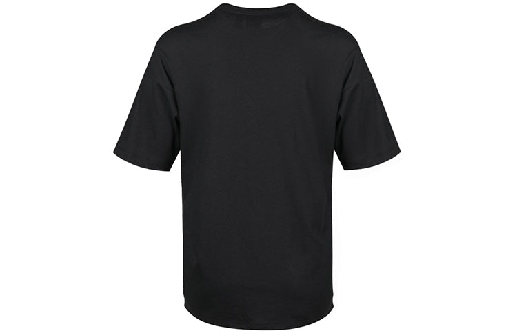 (WMNS) adidas originals logo T-shirt 'Black White' EC1884