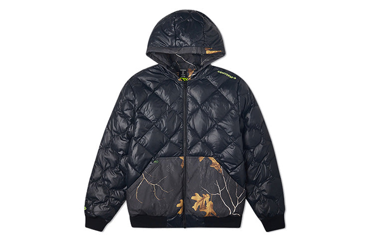 Converse Real Tree Reversible Jacket Leaves Printing Asia Sizing 'Black' 10020223A01