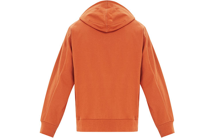 Men's Y-3 Solid Color Casual Hooded Drawstring Orange FJ0439