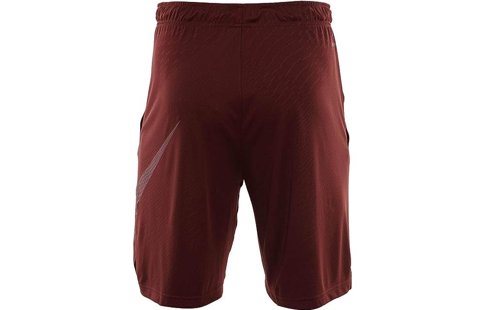 Nike Dri Fit Emboss Training Shorts 'Dark Red' 860567-619