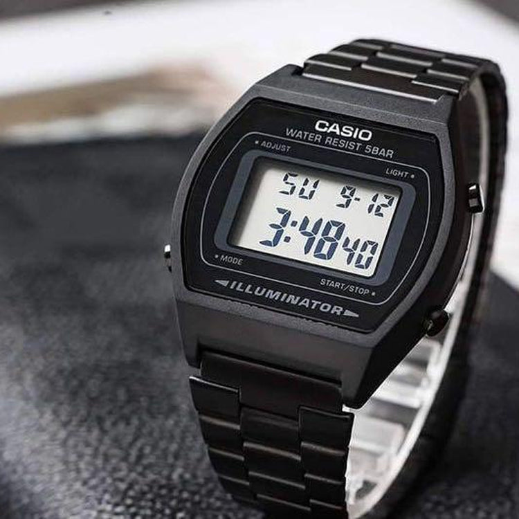 CASIO Waterproof Quartz Sports Analog Mens Black Digital B640WB-1A