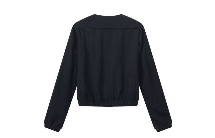 (WMNS) FILA Business Woven Round Neck Tops Blue F11W022701F-NV