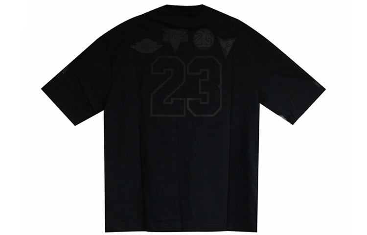 Air Jordan 23Logo Basketball Sports Short Sleeve Black AT8879-010
