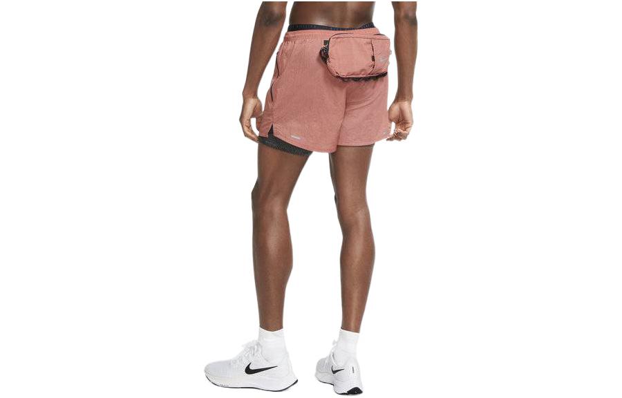 Men's Nike Quick Dry Breathable 3 In 1 Running Shorts Pink CU5557-652