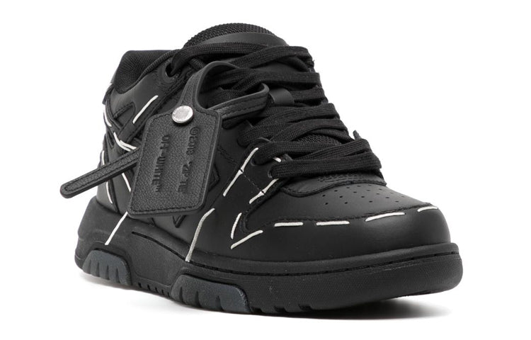 (WMNS) Off-White Out Of Office Low Sartorial Stitching 'Black White' OWIA259S23LEA0101010