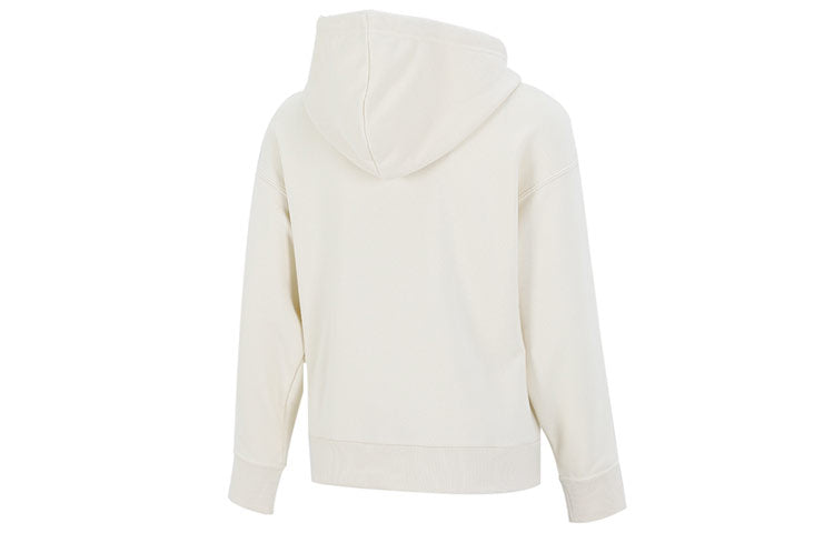 (WMNS) PUMA Classics Logo Printing Hoodie Ivory 531385-73