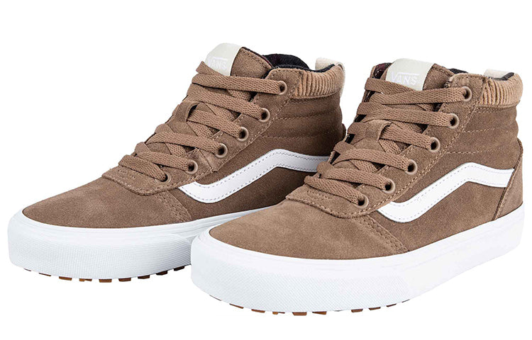 Vans Ward Hi Mte Cozy Breathable Casual Skateboarding Shoes Brown VN0A3JF501G