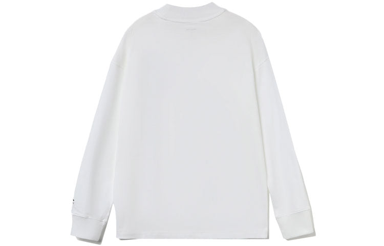 Li-Ning x Disney Mickey x Keith Haring Series Embroidery Round-neck Sweateshirt White AHSR652-1
